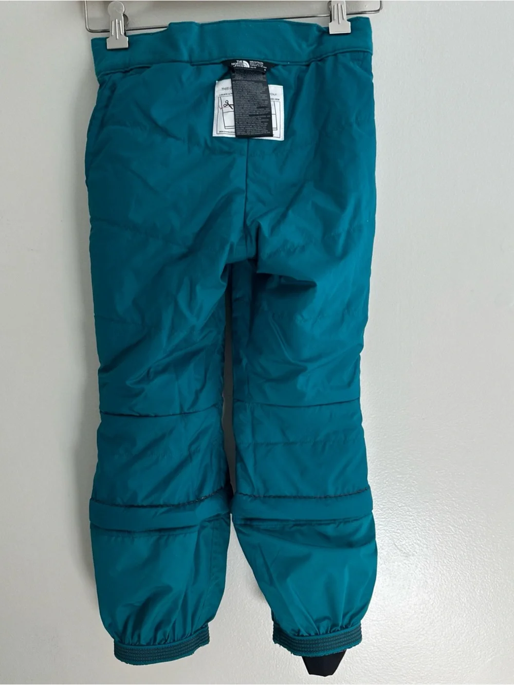 The North Face Girls Dryvent Winter Warm Snow Pants Turquoise Blue Size XS(6)